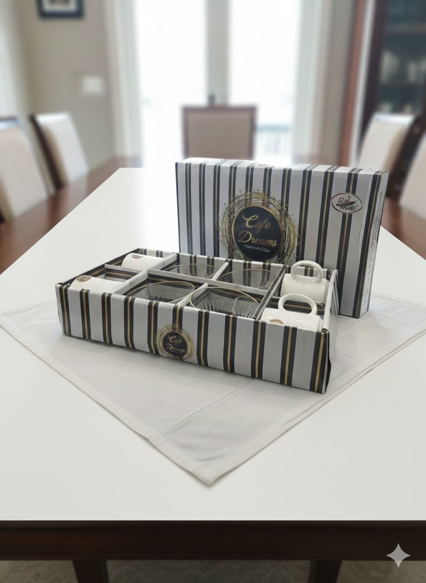 "Elegant Glass Bowl and Ceramic Mug Set for Everyday Use"