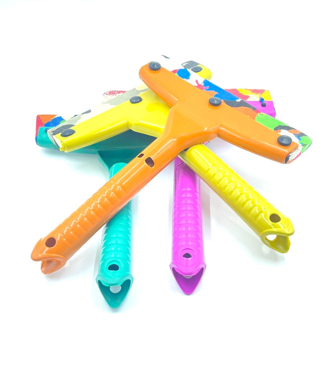 "Vibrant Multi-Color Silicone Kitchen Scraper Tool with Ergonomic Handle"
