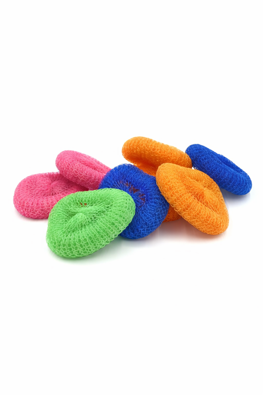 "Vibrant Mesh Bath Scrubber - Gentle Exfoliating Sponge for Daily Cleansing"