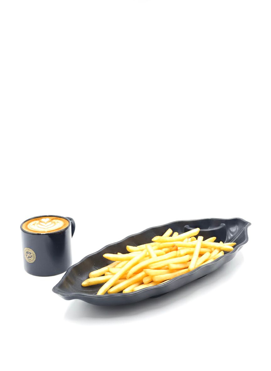 "Navy Ceramic Coffee Mug and Snack Tray Set-one plate with 4 cups(one pack)"