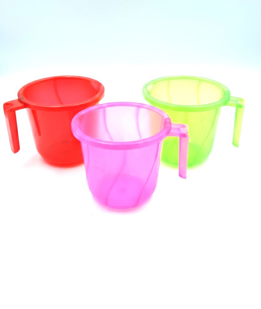 "Transparent Colorful Plastic Measuring Cups with Handles "