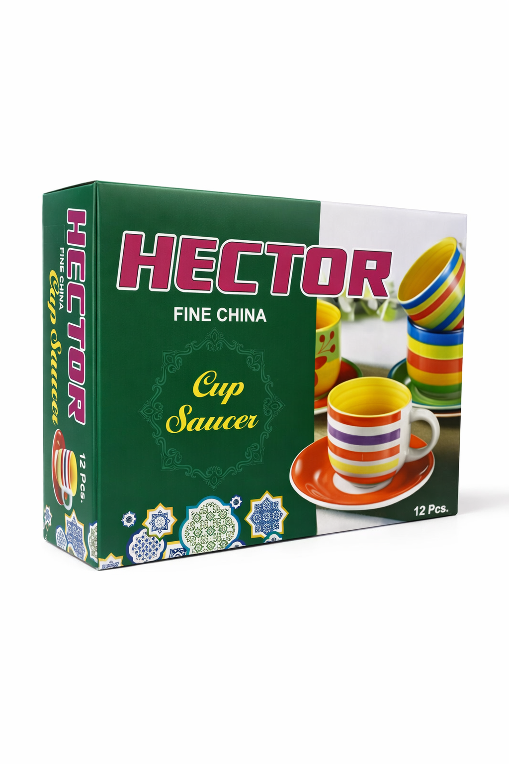 "Hector Fine China Elegant Glass Bowls Set - 12-Piece Modern Design"