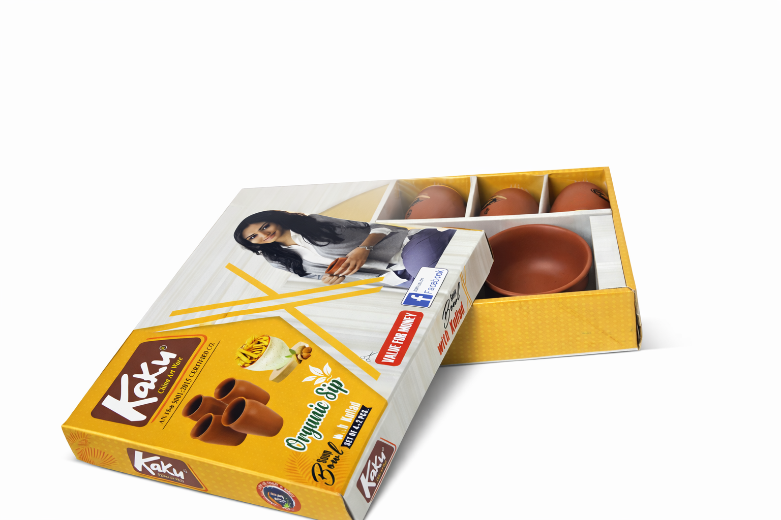 Organic Terracotta Snack Bowls & Kullad Set – Rustic Charm Crockery Collection