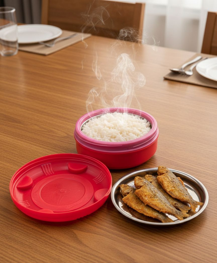 "Insulated Thermal Hot Pot for Fresh Food Storage and Serving"