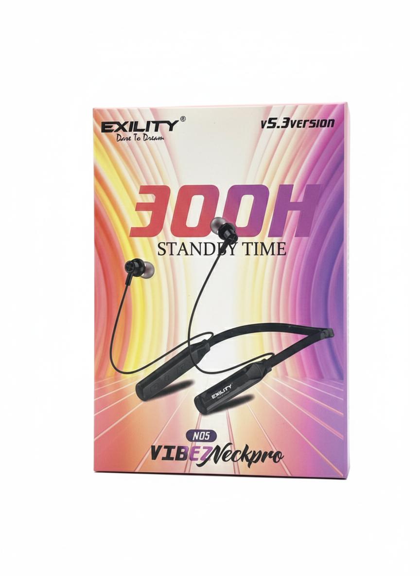 "Exility Vibez NeckPro v5.3 Wireless Neckband Earphones with 300H Standby Time"