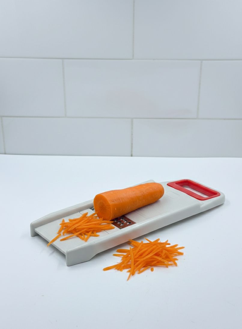 "6-in-1 Multi-Function Vegetable Slicer with Stainless Steel Blades"