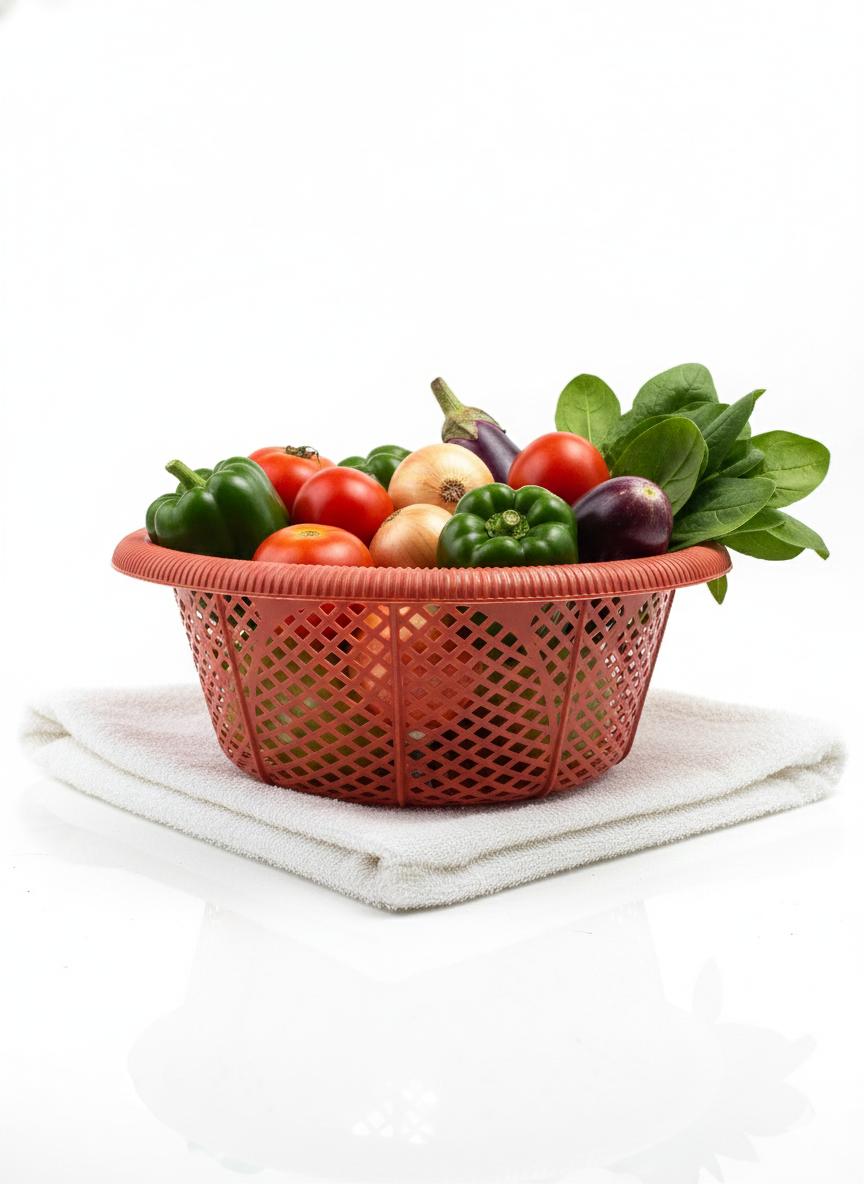 Durable Multi-Purpose Plastic Mesh Bowls for Home Storage and Organization.