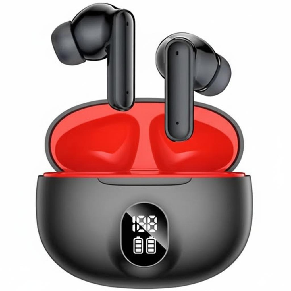 "Smart Touch Wireless Earbuds with LED Display Charging Case"