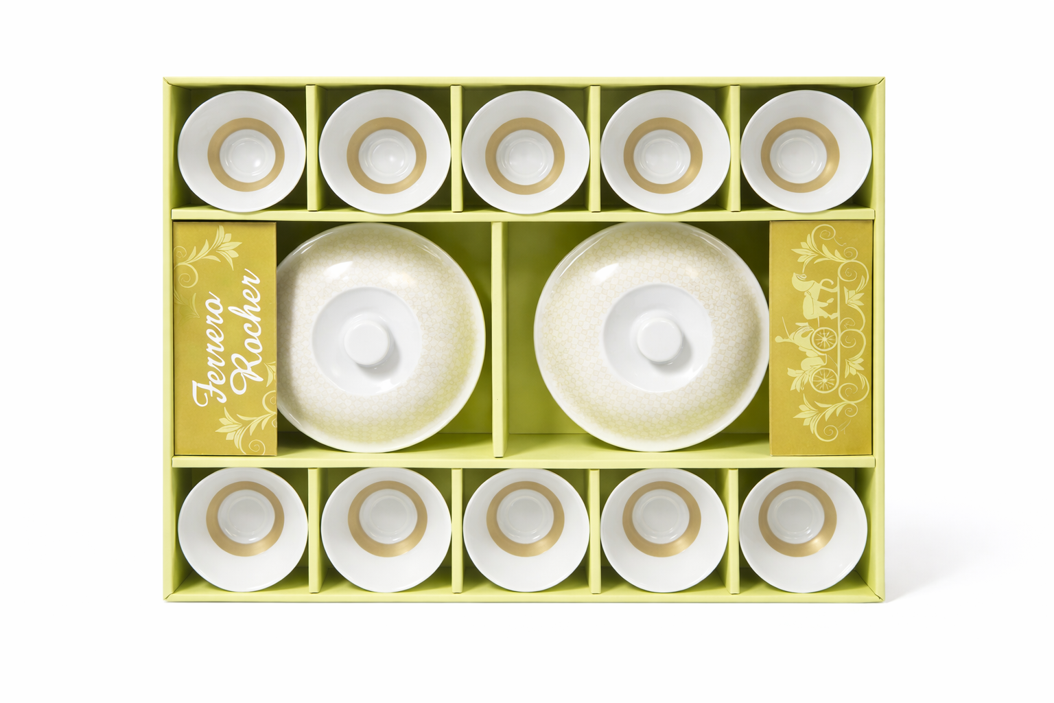 Elegant Glass Bowl & Donga Set with Lid – 10-Piece Gift Box