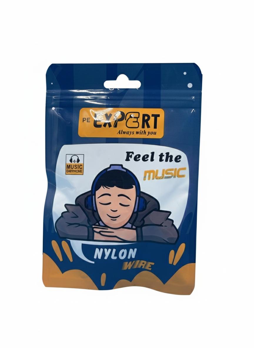 "PE Expert Nylon Wire In-Ear Earphones with Premium Sound Quality"