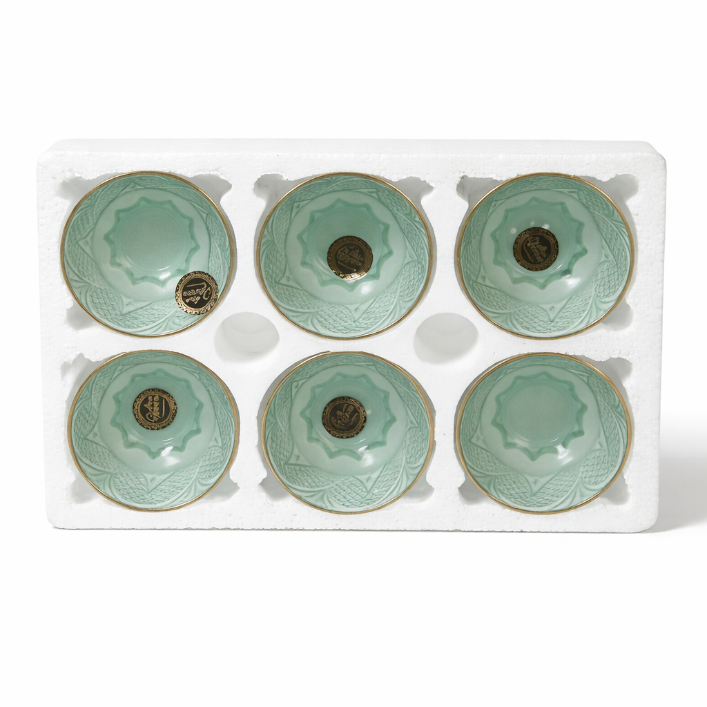 Strawberry 6-Piece Premium Glass Bowl Set for Desserts & Snacks