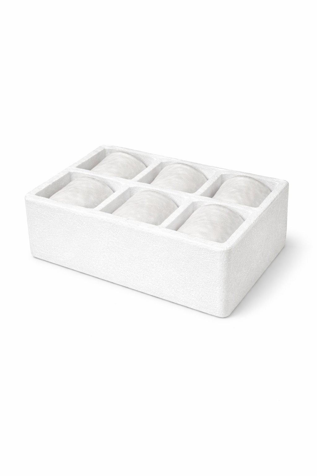 "Elegant Textured Ceramic Snack Platter Set - 6-Piece Serving Bowls"