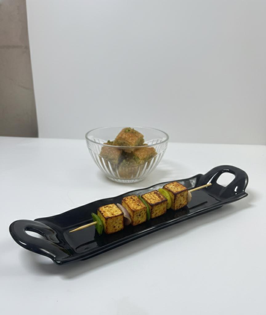 "Orion Elegant Glass Bowl and Platter Snack Serving Set"